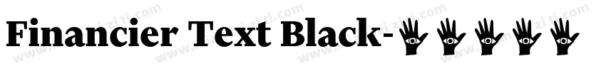 Financier Text Black字体转换